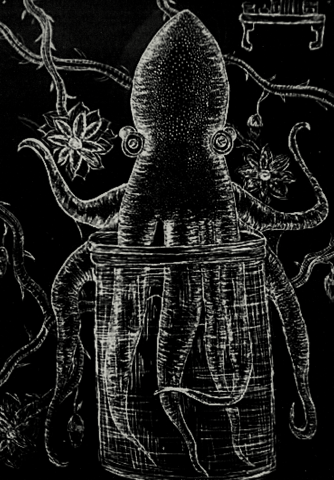 Octopus art piece by Eunice Schwaab