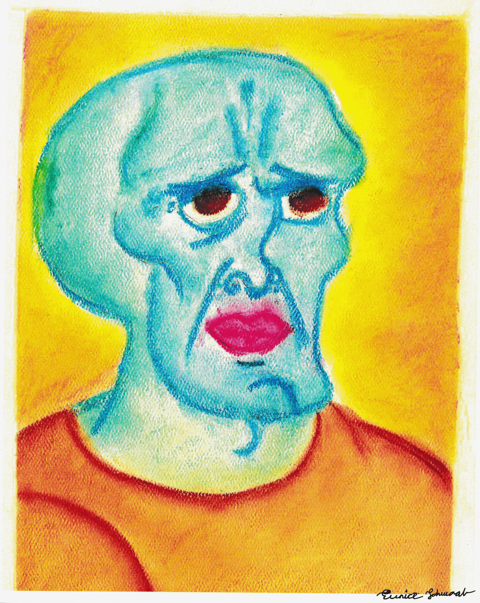 Squidward art piece by Eunice Schwaab